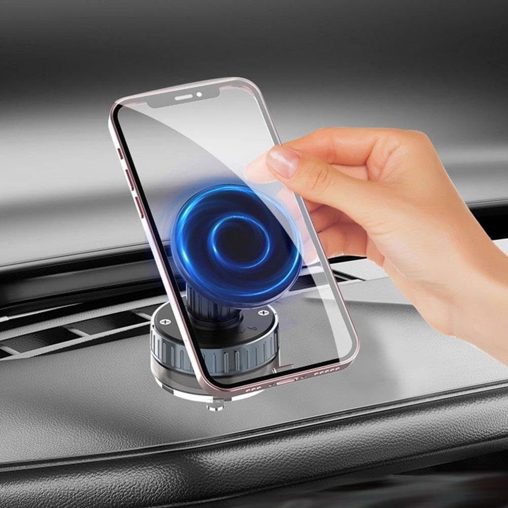 Magnetic Car Mount,  MagSafe Compatible Vacuum For Dash Windshield  Phone Holder  - AWZ89 2191-1