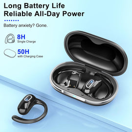 Wireless Ear-hook Open Earphones ,  Charging Case True Stereo Over the Ear Headphones Bluetooth Earbuds   - AWXW223 2578-2