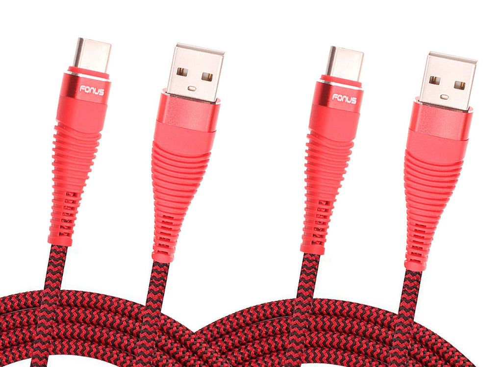  6ft and 10ft Long USB-C Cables ,   Data Sync   Power Wire   TYPE-C Cord   Fast Charge   - AWJ21+J53 1995-1