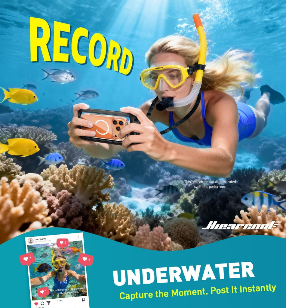 Waterproof Case,  Floating Cover For Pool Sea Underwater Bag 2 Pcs  - AWXW277 2638-5