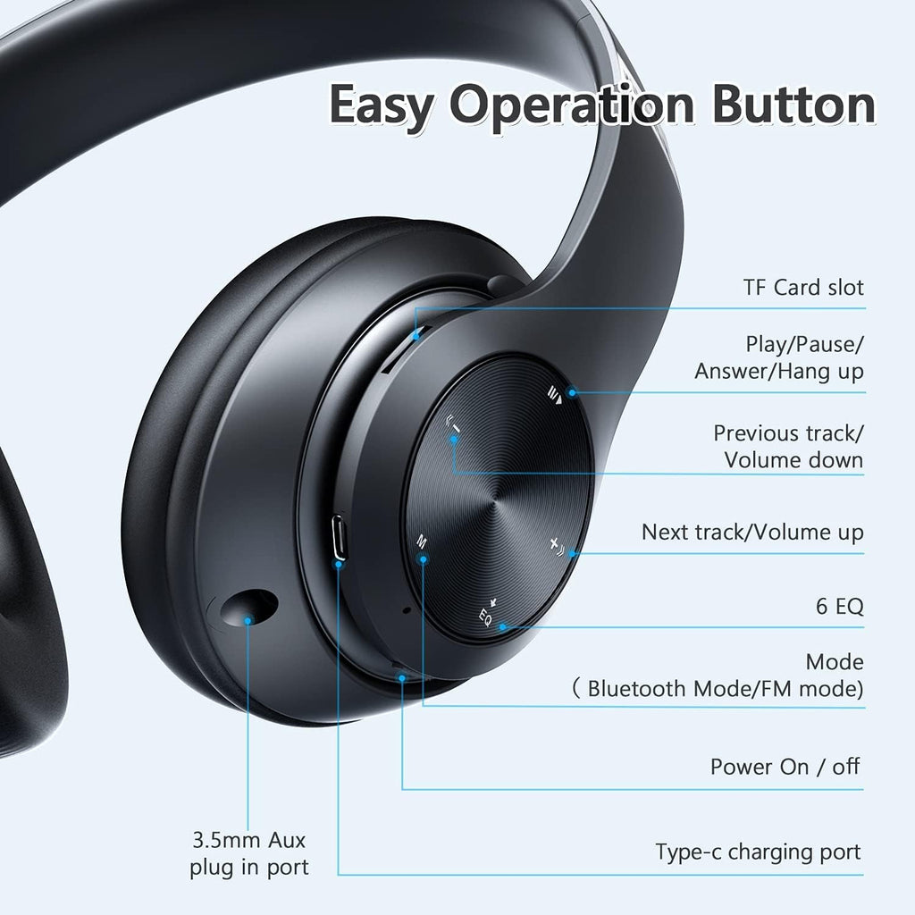 Wireless Headphones ,  Hands-free  w Mic Headset Foldable  - AWXW128 2476-5