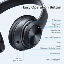 Load image into Gallery viewer, Wireless Headphones ,  Hands-free  w Mic Headset Foldable  - AWXW128 2476-5