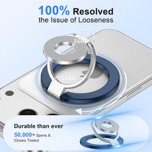Load image into Gallery viewer, Metal Magnetic Ring Phone Holder ,  Desk Stand Folding Kickstand Blue  - AWXW218 2568-4