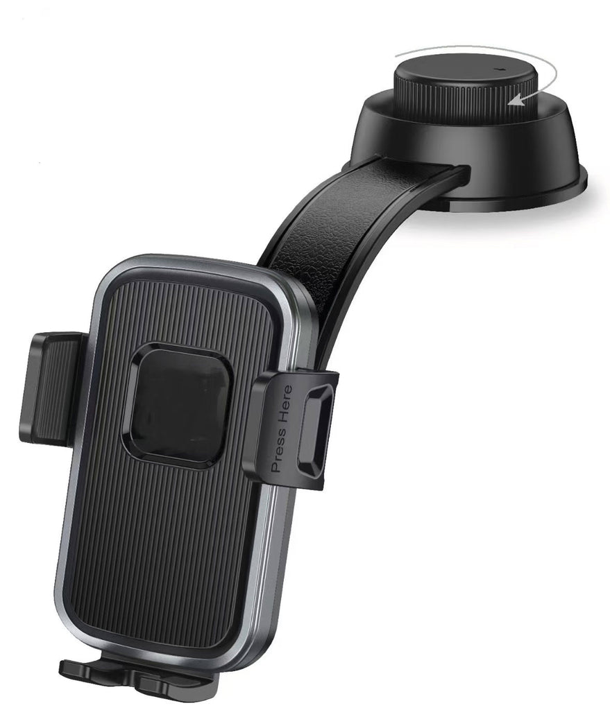 Car Mount,  Swivel Bendable Adjustable Aluminum Arm Cradle Dash Phone Holder  - AWY49 2188-1