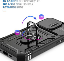 Load image into Gallery viewer, Hybrid Case Cover,  Shockproof Kickstand Lens Protects Metal Ring  - AWXW114 2462-3