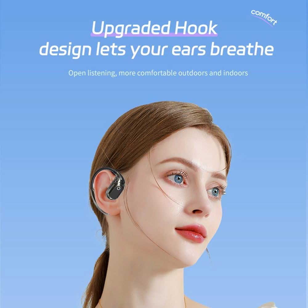 Wireless Ear-hook OWS Earphones ,  Charging Case True Stereo Over the Ear Headphones  Bluetooth Earbuds  - AWG30 2242-3