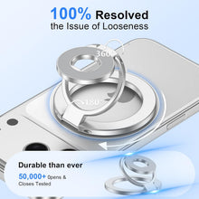 Load image into Gallery viewer, Metal Magnetic Ring Phone Holder,  Silver Color Desk Stand Folding Kickstand  - AWXW220 2570-4