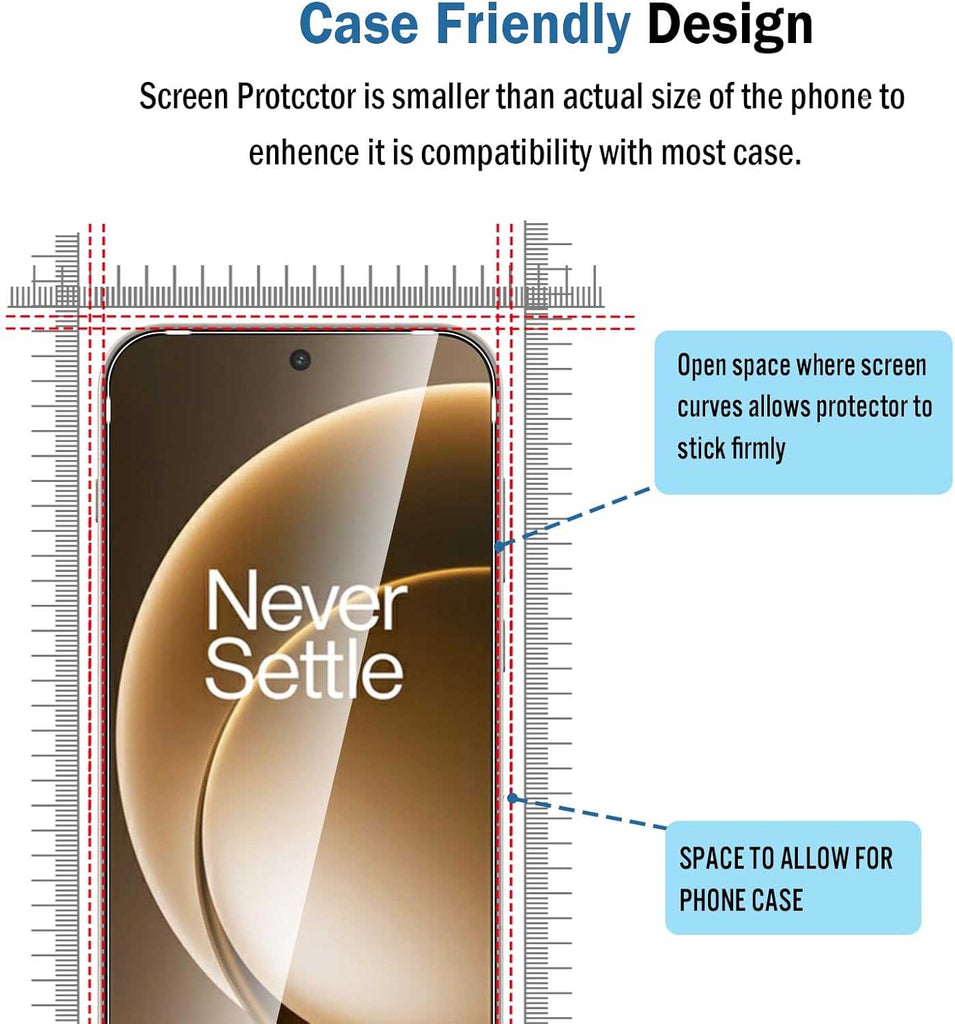 2 Pack Screen Protector,  (Fingerprint Unlock) Full Cover HD Clear Tempered Glass  - AW2SP75 2313-5