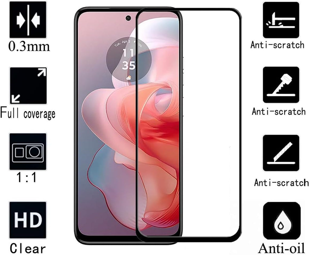 2 Pack Screen Protector,  (Fingerprint Unlock) Full Cover HD Clear Tempered Glass  - AW2SP79 2319-3