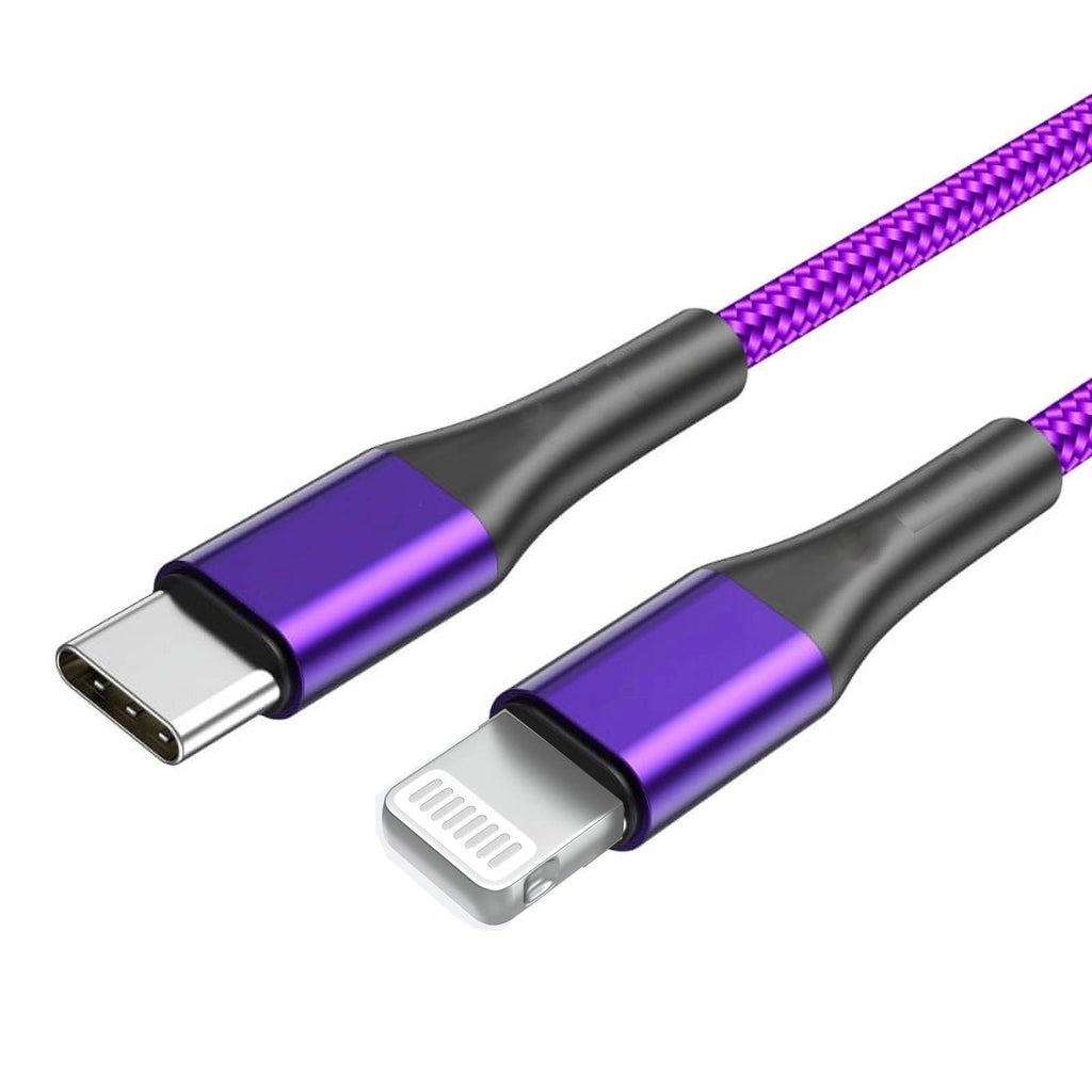  Purple 3ft PD Cable ,  TYPE-C Power Wire Fast Charger USB-C  - AWR52 2164-2