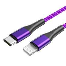 Load image into Gallery viewer,  Purple 3ft PD Cable ,  TYPE-C Power Wire Fast Charger USB-C  - AWR52 2164-2