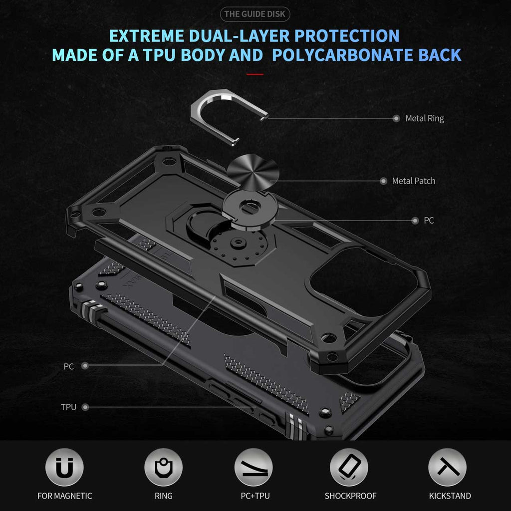 Case Belt Clip,  Kickstand Cover Swivel Metal Ring Holster  - AWE17 2202-5