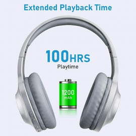 Wireless Headphones, Hands-free w Mic Headset Foldable - AWCM4