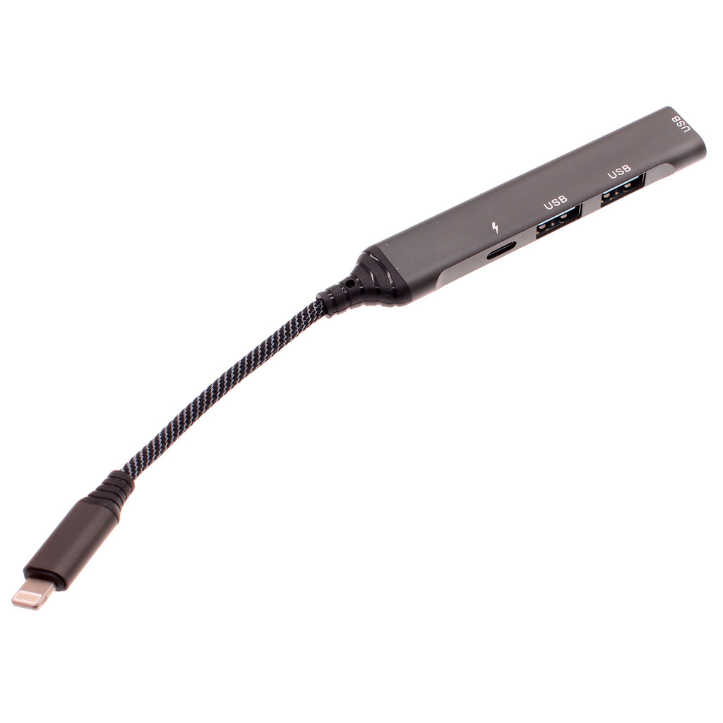 4-in-1 Adapter USB Hub , USB Drive USB Splitter Lightning Charger port - AWY51