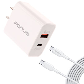 36W PD Home Charger, Power Cord USB-C 6ft Long Cable Fast Type-C - AWE41