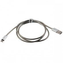 Load image into Gallery viewer, Metal USB Cable, Wire Power Charger Cord 3ft - AWF51