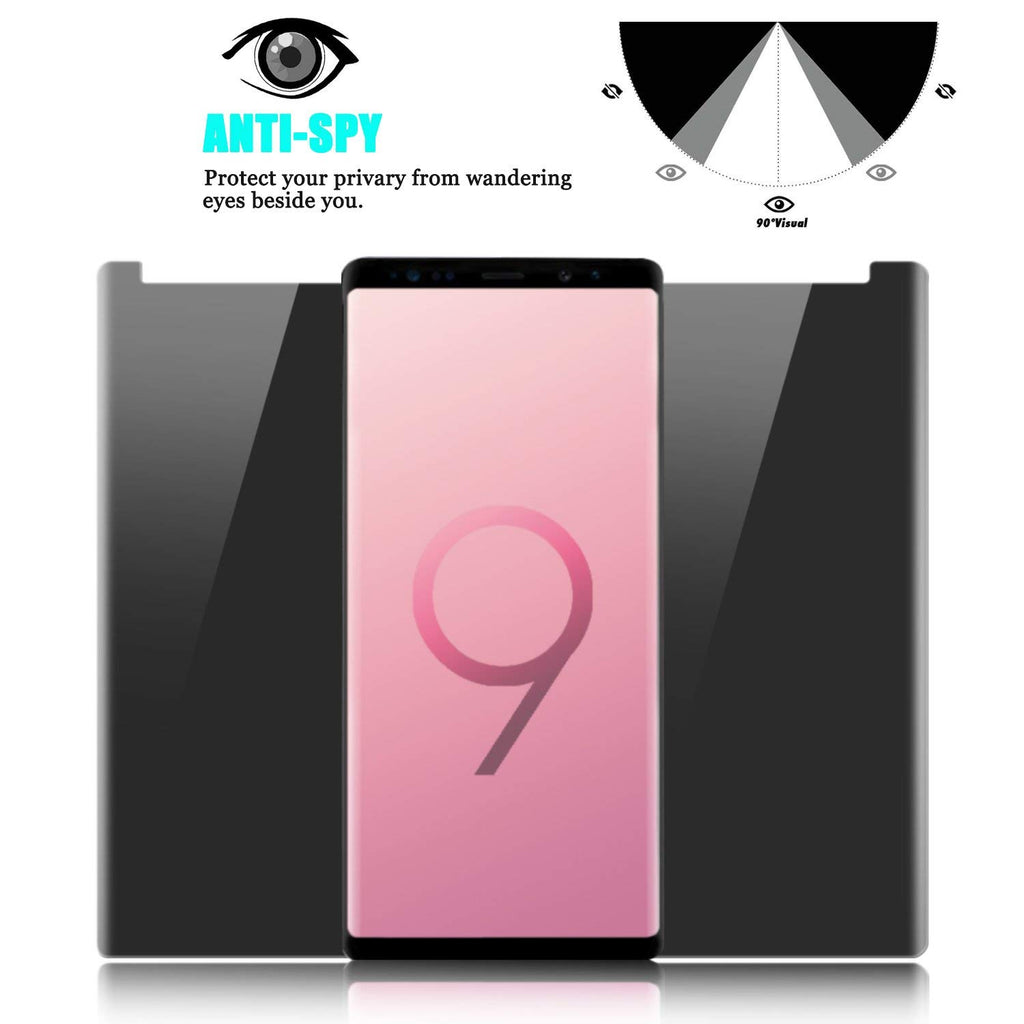 Privacy Screen Protector, Anti-Peep Anti-Spy Curved Tempered Glass - AWR75