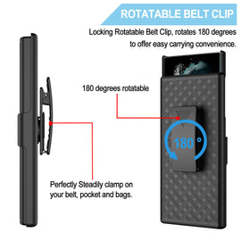 Case Belt Clip, Kickstand Cover Swivel Holster - AWZ53