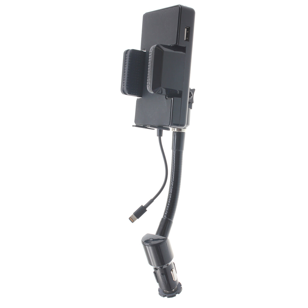 Car Mount, Swivel USB Port Charger Holder FM Transmitter - AWJ47