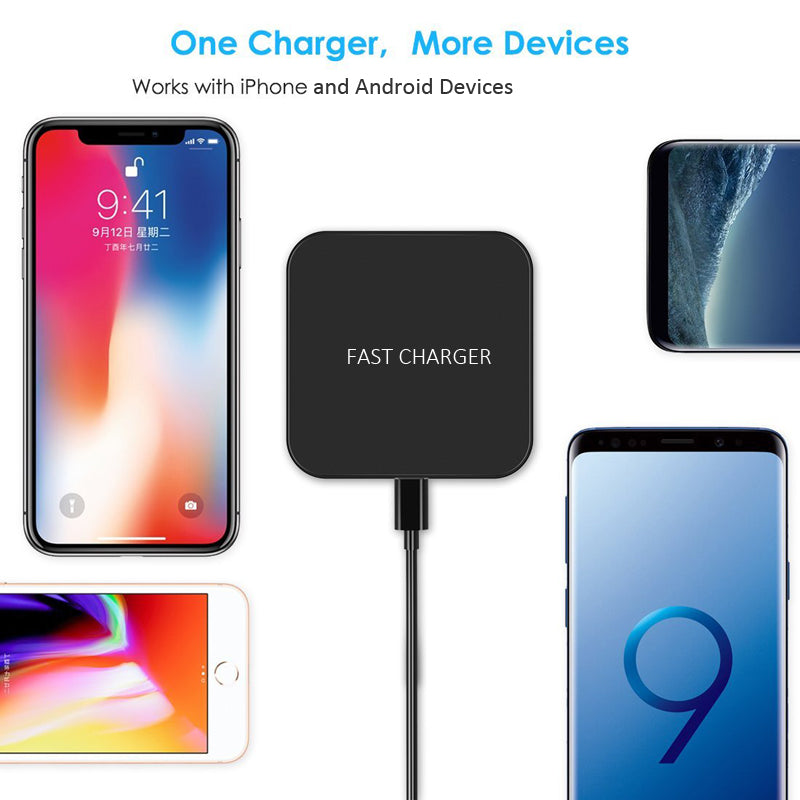 Wireless Charger, Slim Charging Pad 7.5W and 10W Fast - AWN96
