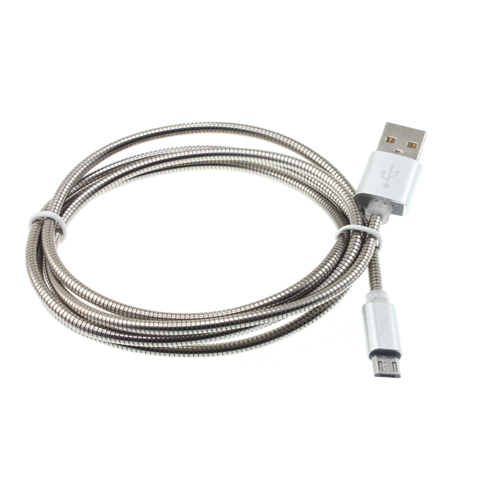 Metal USB Cable, Wire Power Charger Cord 3ft - AWF51