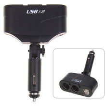 Load image into Gallery viewer, Car Charger Splitter, Adapter Power 2-Port USB DC Socket - AWD80