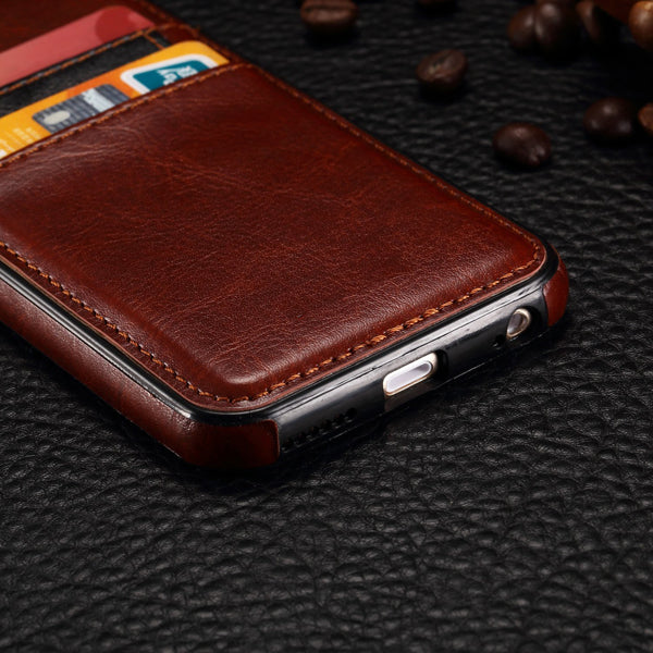 Leather Case, Cover Wallet Slots Card ID - AWN17