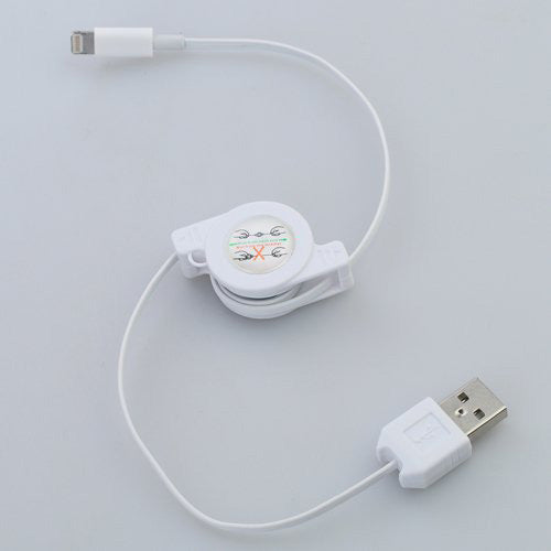 USB Cable, Cord Power Charger Retractable - AWS04