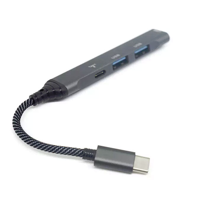 4-in-1 Adapter USB Hub, TYPE-C PD Port USB Splitter USB-C Charger Port - AWY50