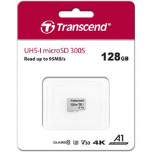 Load image into Gallery viewer, 128GB Memory Card, Class A1 U3 MicroSD High Speed Transcend - AWV20