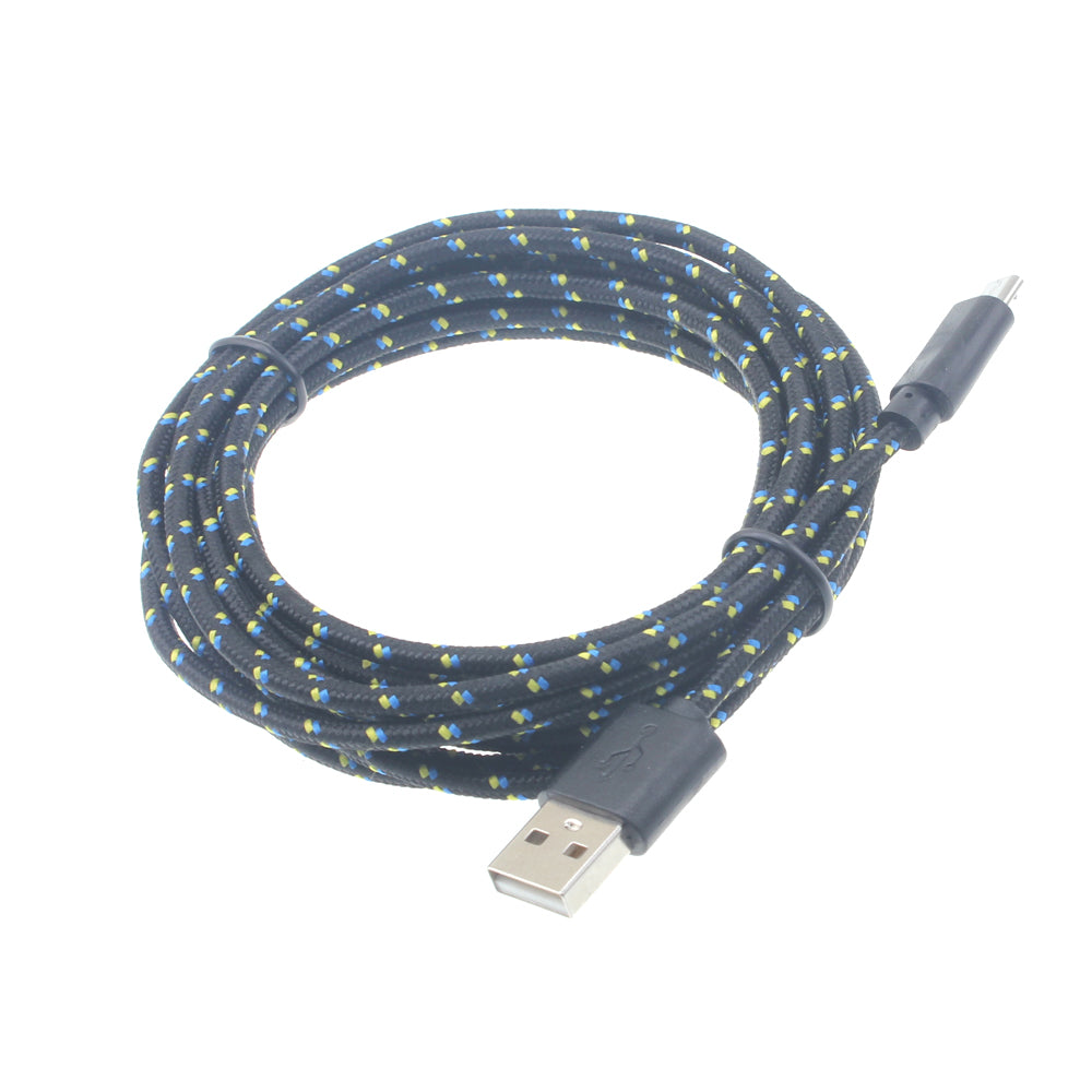 10ft USB Cable, Power Cord Charger MicroUSB - AWG06