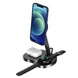 3-in-1 Magnetic Wireless Charger, Charging Pad Stand Foldable 15W Fast charge - AWY81