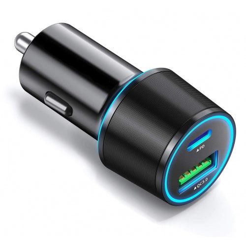 Quick Car Charger, Power Type-C PD 2-Port USB 36W - AWF49