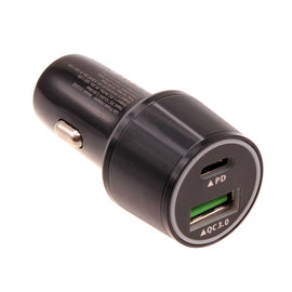 Quick Car Charger,   Power Type-C PD 2-Port USB 36W  - AWF49 1335-1