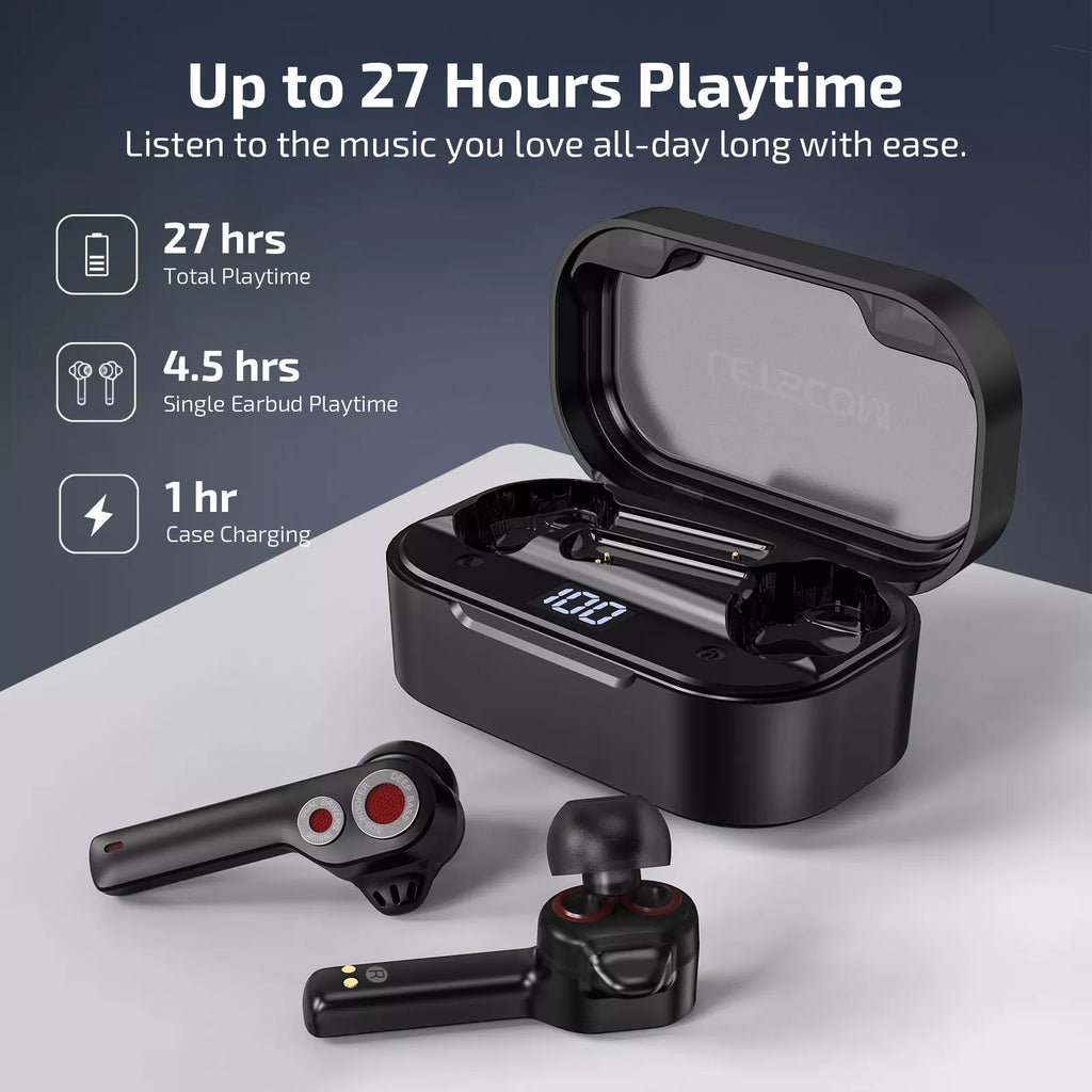 TWS Earphones, True Stereo Headphones Earbuds Wireless - AWXY9