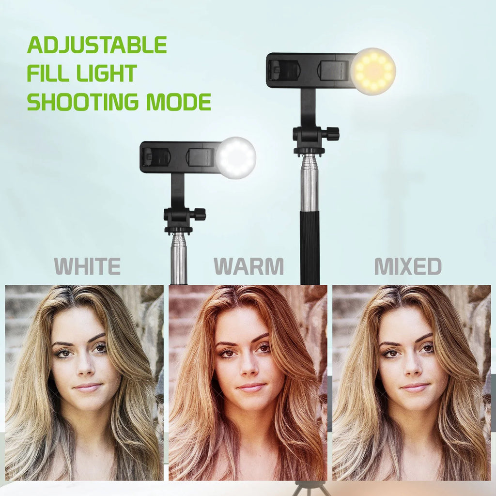 Selfie Stick, Stand Remote Shutter Built-in Tripod Wireless - AWZ98
