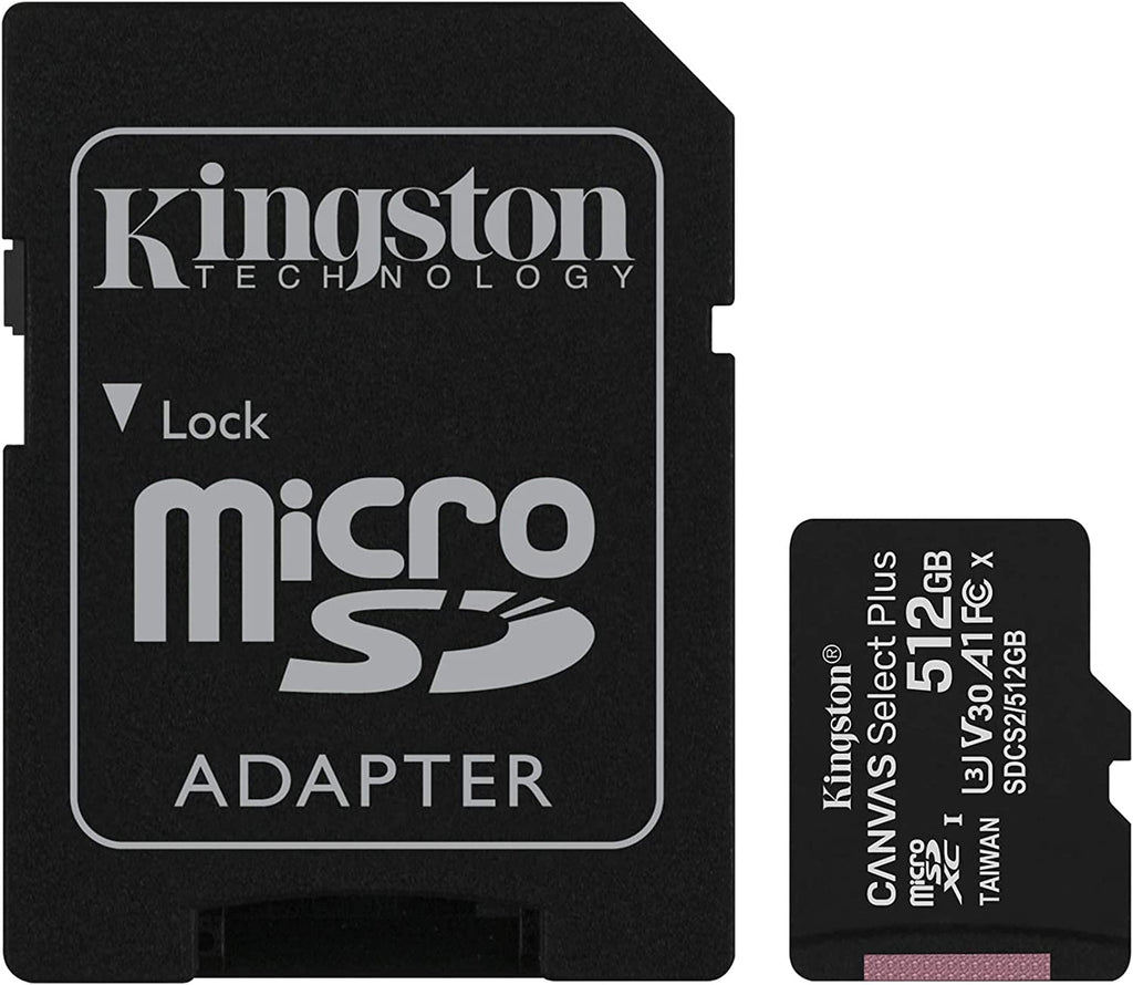 512GB Memory Card, Class 10 MicroSD High Speed Kingston - AWV37