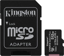 Load image into Gallery viewer, 512GB Memory Card, Class 10 MicroSD High Speed Kingston - AWV37
