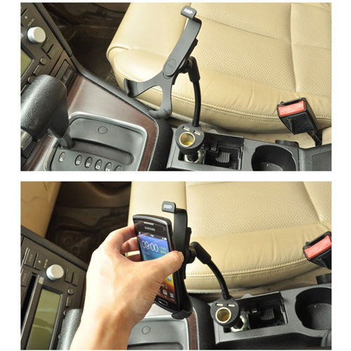 Car Mount, USB Port DC Socket Holder Charger - AWJ15