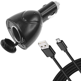 2-Port USB Charger,  Adapter DC Socket Power Cord 6ft Long Cable  - AWA89 1555-1