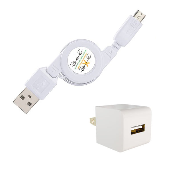 Home Charger, Power Cable Micro USB Retractable - AWC75
