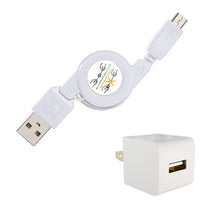 Load image into Gallery viewer, Home Charger, Power Cable Micro USB Retractable - AWC75