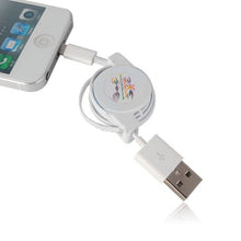 Load image into Gallery viewer, USB Cable, Cord Power Charger Retractable - AWS04