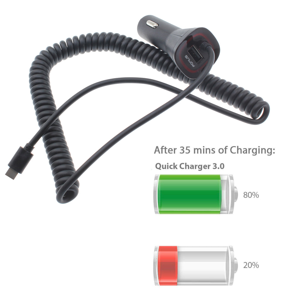 Quick Car Charger, DC Socket Adapter Power Type-C - AWM80