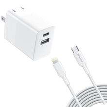 Load image into Gallery viewer, 38W PD Home Charger, Power Cord USB-C 6ft Long Cable Fast Type-C - AWG95