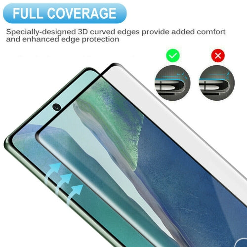 Screen Protector, Full Cover 3D Curved Edge Tempered Glass - AWE92