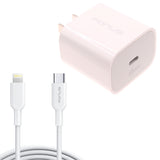 20W PD Home Charger, Power Quick 6ft Long Cable Fast Type-C - AWA81