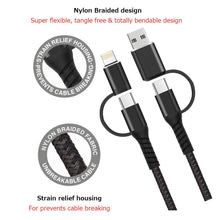 Load image into Gallery viewer, 4-in-1 USB-C Cable, Wire Power Cord Fast Charger - AWZ48