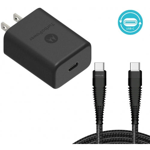 27W Fast Home Charger, Power USB-C 6ft TYPE-C Cable TurboPower PD - AWE23
