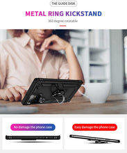 Load image into Gallery viewer, Hybrid Case Cover, Armor Shockproof Kickstand Metal Ring - AWZ02